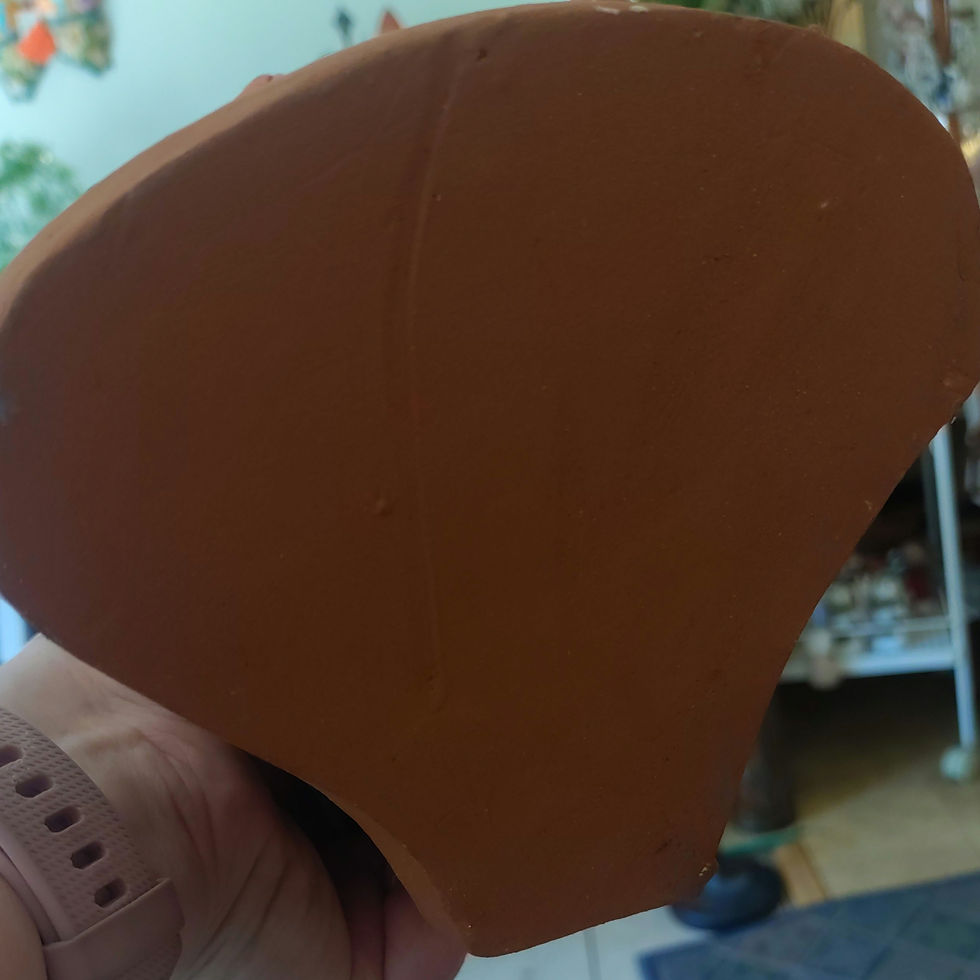 Miniatura: Vintage Hand-made Sculpture of Woman With Fruit - Gorgeous 