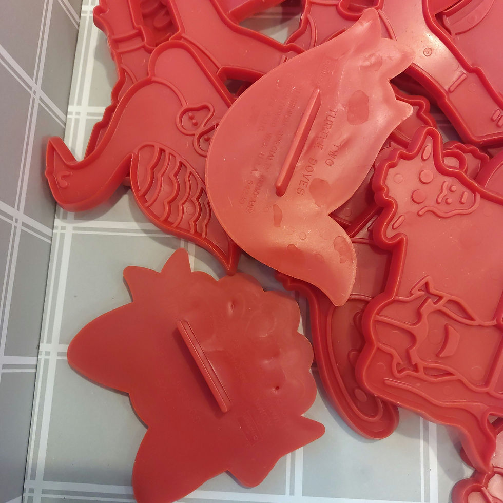 Miniatura: Vintage Chilton 12 Days of Christmas Cookie Cutters Complete Set plus