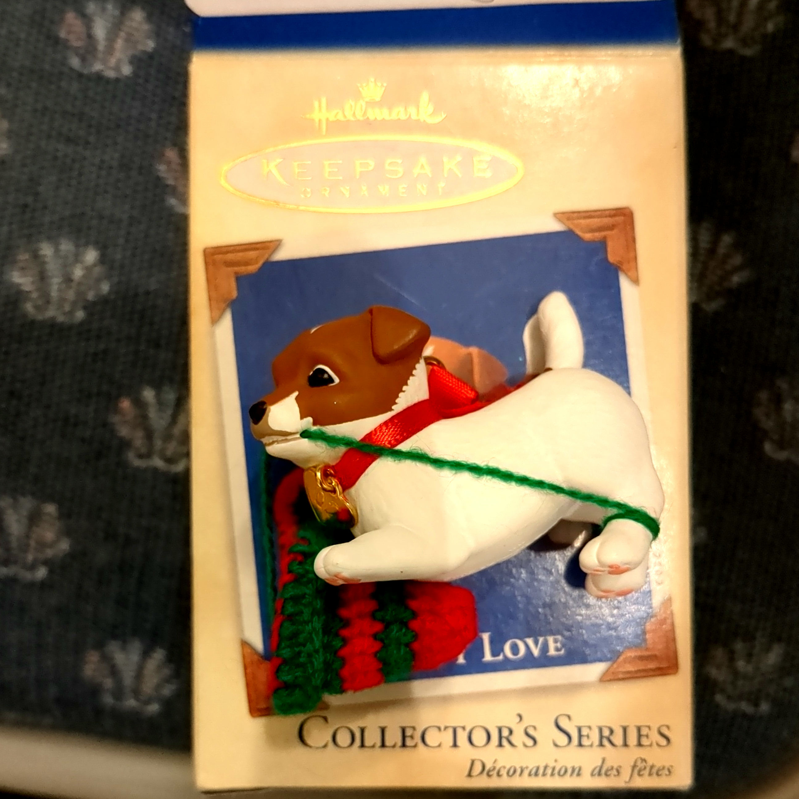 2002 Hallmark Puppy Love #12 Jack Russell Terrier Keepsake Ornament