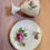 Thumbnail: Chipped Vintage Yoko Boeki Pink Rose Teacup & Saucer Set Fine Bone China w/ Ro
