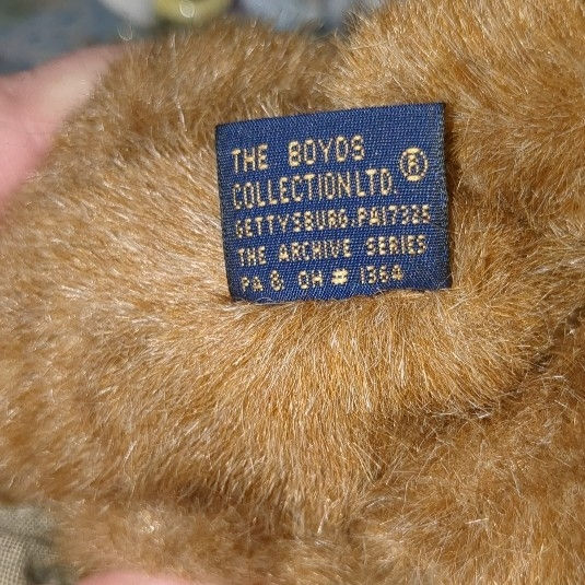 Thumbnail: Retired Boyds Bear Holding a  Red Apple - From the Archive Collection