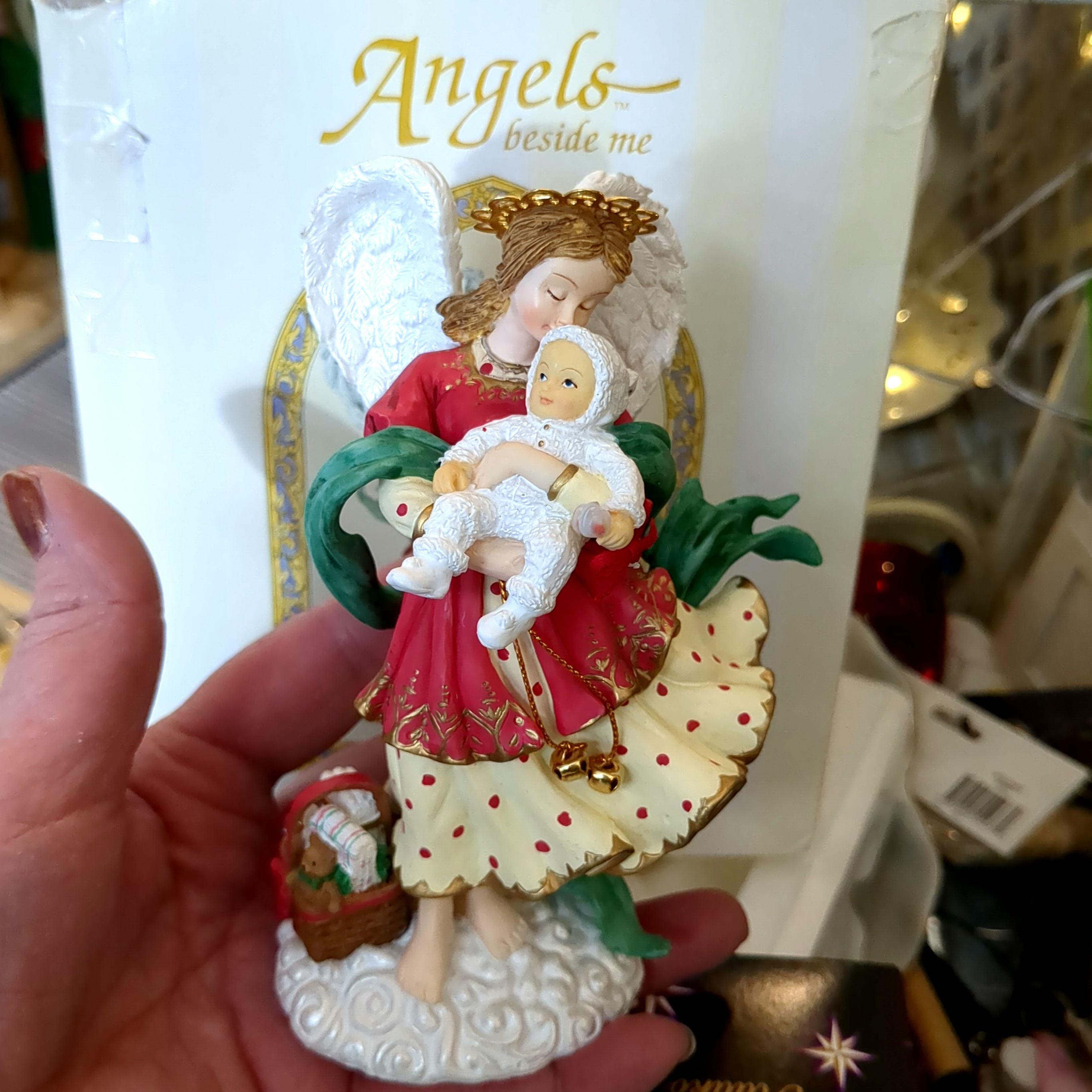 Angels Beside Me Ingrid Ashley Guardian of Baby's First Christmas 2001 Figurine