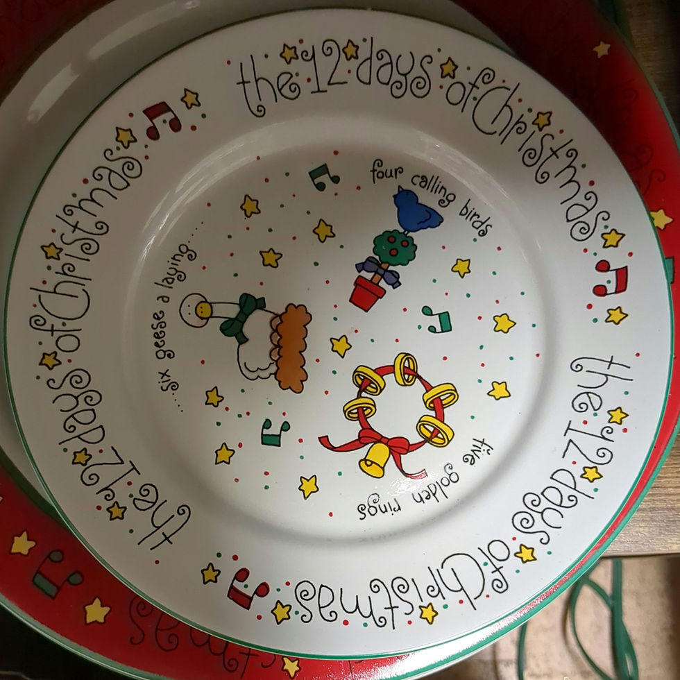 Thumbnail: NIB Set Newcor 12 Merry Days (of Christmas) set (4 ea.) Dinner, Dessert, Mugs