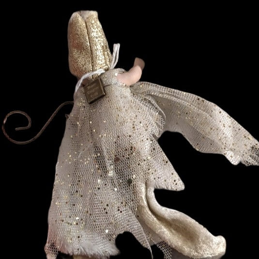 Thumbnail: Authentic Monte Dragone Italy Handcrafted Porcelain Baby Fairy Cherub Ornament