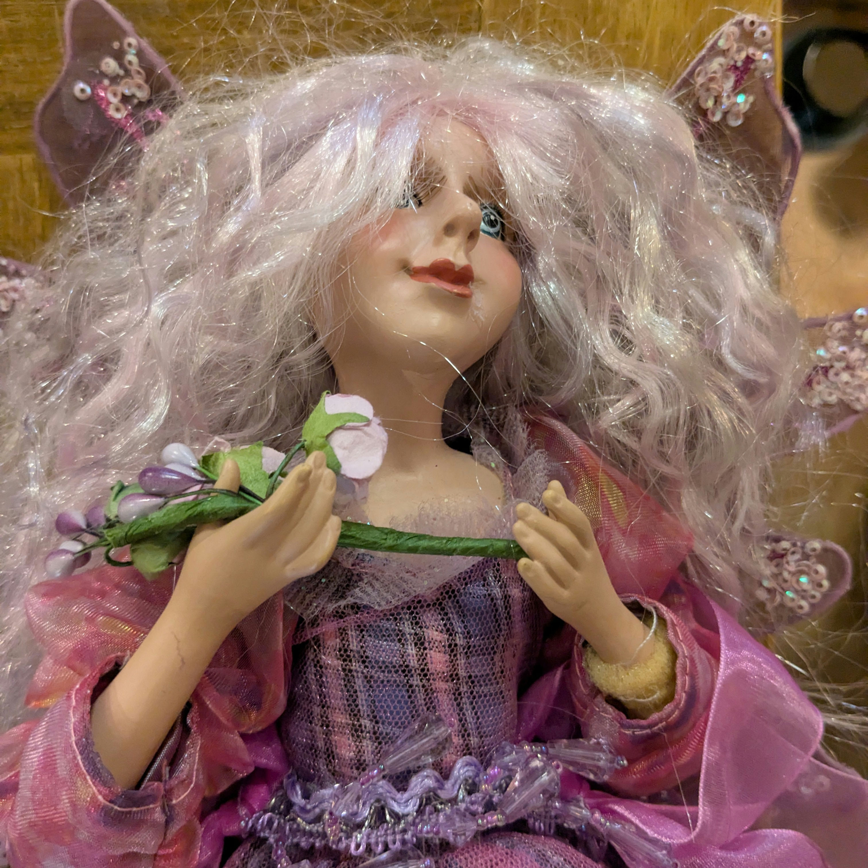 Enchanting 14" Winged Pink Fairy - Perfect for Fairy Collectors