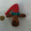 Miniatura: Darling Christmas Moose head with hat Pin