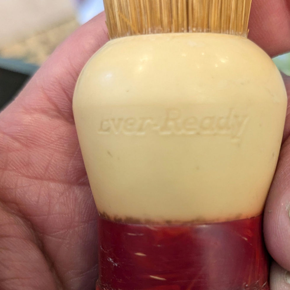 Thumbnail: Vtg Ever-Ready 1914 Single Edge Safety Razor W/ Ever Ready Shaving Brush #150B