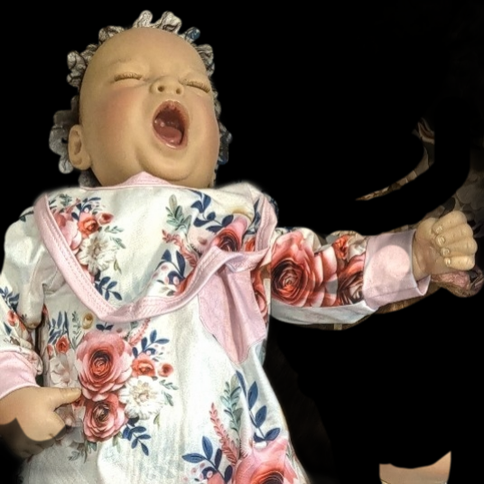 Thumbnail: Authentic Katja Schneider & Ruth Kunz Lifelike Baby Doll - 19" Sleeping Newborn