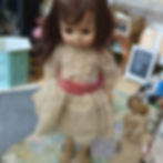 Thumbnail: Madame Alexander 1970s Degas Girl Doll - Ivory Eyelet & Pink Velvet