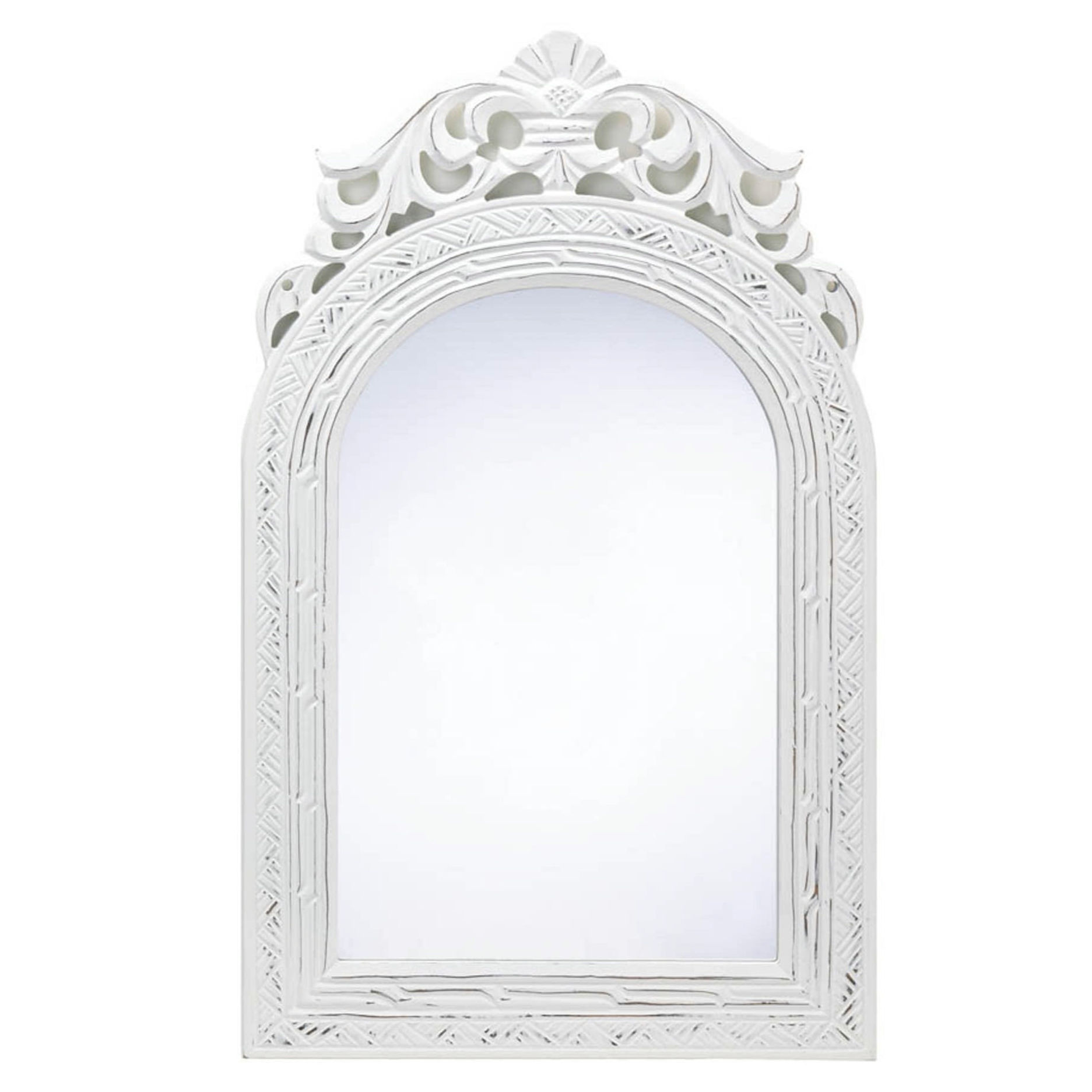 Arched-Top Wall Mirror Shabby Chic 12.5" wide x 20" tall New