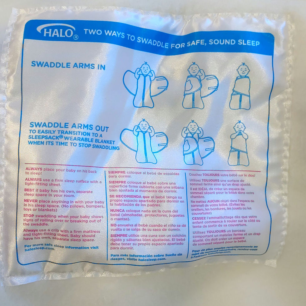 Miniatura: Halo Sleepsack Infant Swaddle Newborn Cream Color