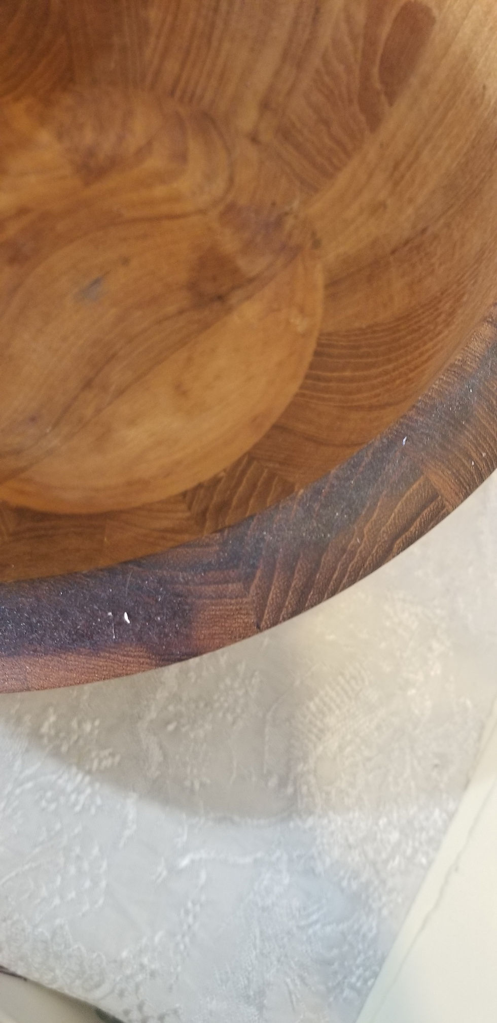 Miniatura: Vintage Dansk Large Wood Salad Serving Bowl 