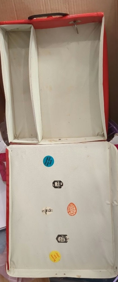 Thumbnail: 1962 Vintage Barbie & Midge Red Vinyl Trunk | Mattel PonyTail Case