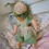 Miniatura: Miniature Jointed Porcelain Pixie Elf Girl in Green Outfit