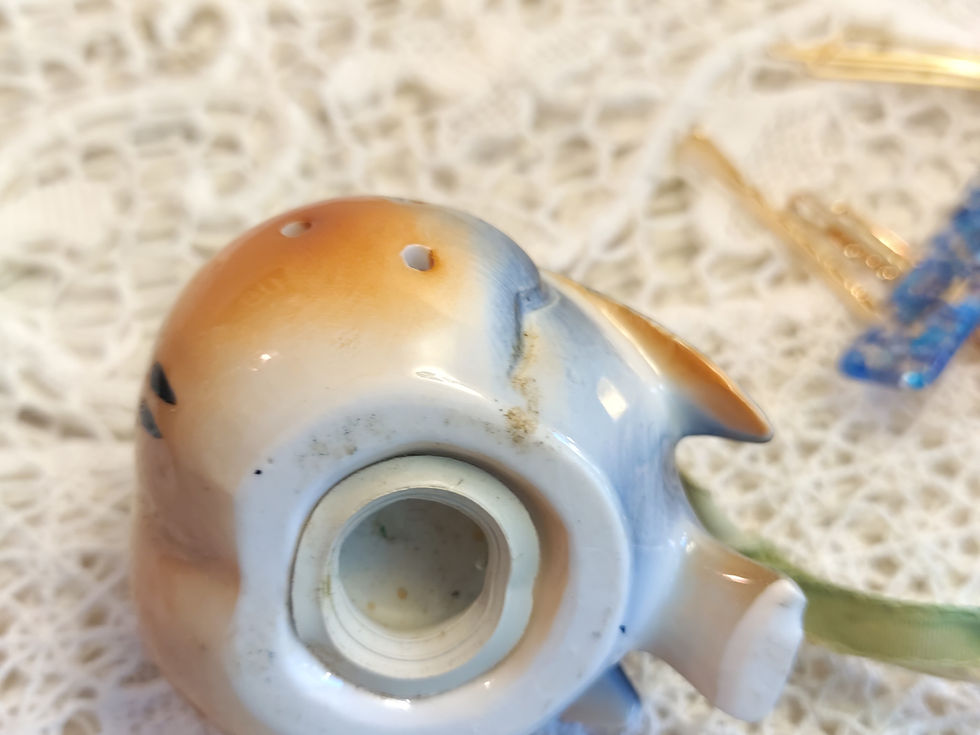 Thumbnail: Vintage Porcelain Ardalt Blue Bird Shaker