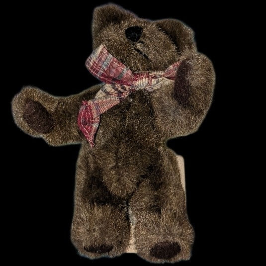 Miniatura: Vintage 1999 Boyds Bears The Archive Series #1364 Mini Brown Bear with Plaid Bow