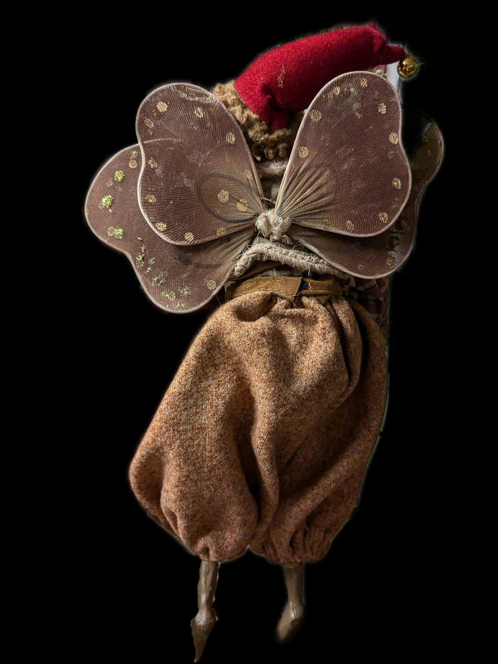 Miniatura: Vintage Katherine's Fairy Boy w/ Birds Nest Browns, Red Hat, Detailed 
