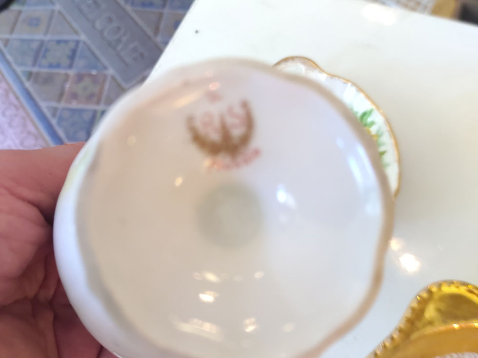 Thumbnail: Antique RS Prussia Porcelain Hand painted Creamer