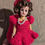 Thumbnail: Vintage Plastic Sleepy Blue Eyes, Brunette Hair,  8" Girl Doll w/ Clothing 