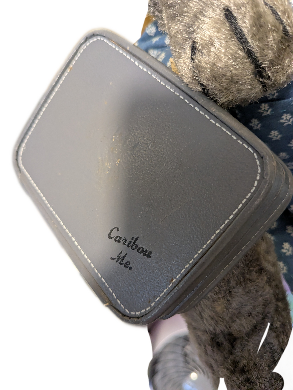 Miniatura: Gad About Gerty, a Long Nosed Teddy Bear w/ Suitcase 20 inches Top to Bo