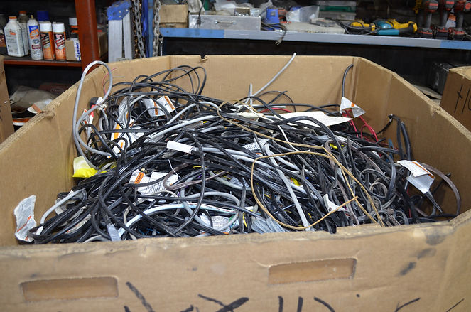 a box full of wires