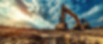 excavator blue sky heavy machine construction site