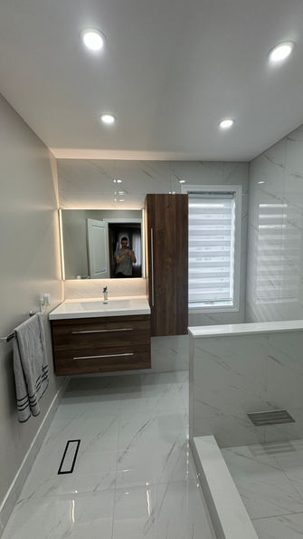 salle de bain rénovée