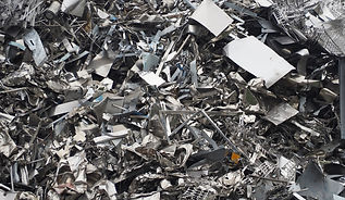 Aluminum and ferrous materials scrap ready for recycling