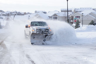 plowing snow
