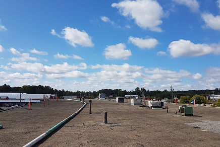 Flat roof restorations on a commercial building
