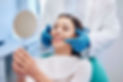 woman check smile after teeth cleaning