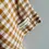 Thumbnail: Pure French Linen Tea Towel - Toffee Gingham Small