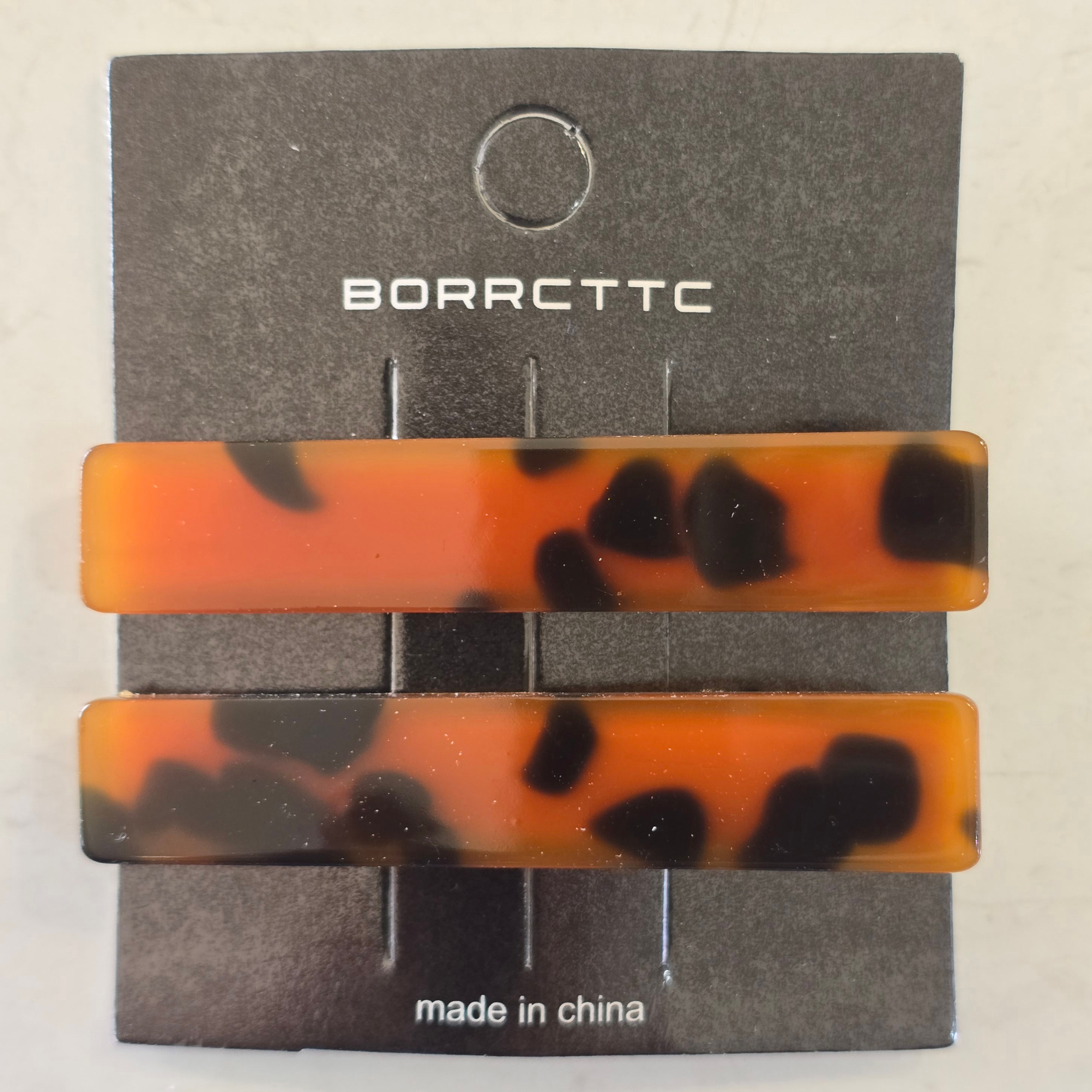 Resin Clip Set -Tortoise Shell