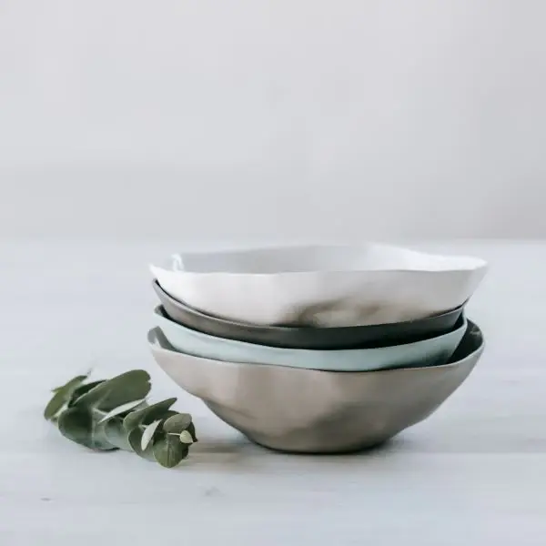 Thumbnail: Flax Fruit Bowl - 19cm - Grey