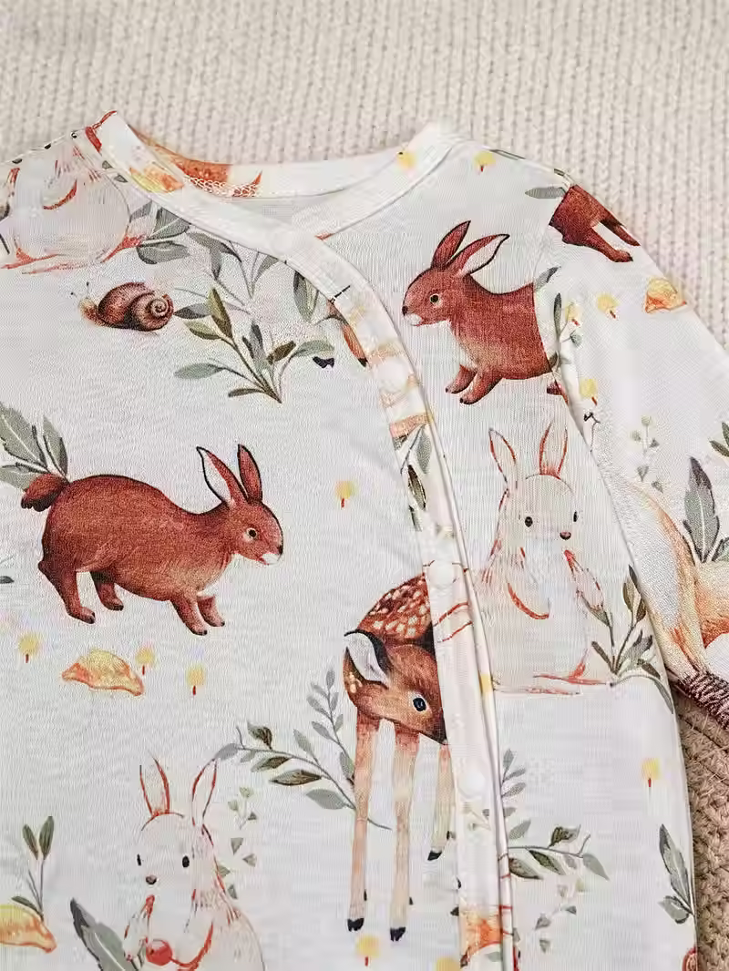 Thumbnail: Forrest Friends Bodysuit & Hat Set- 6-9 months