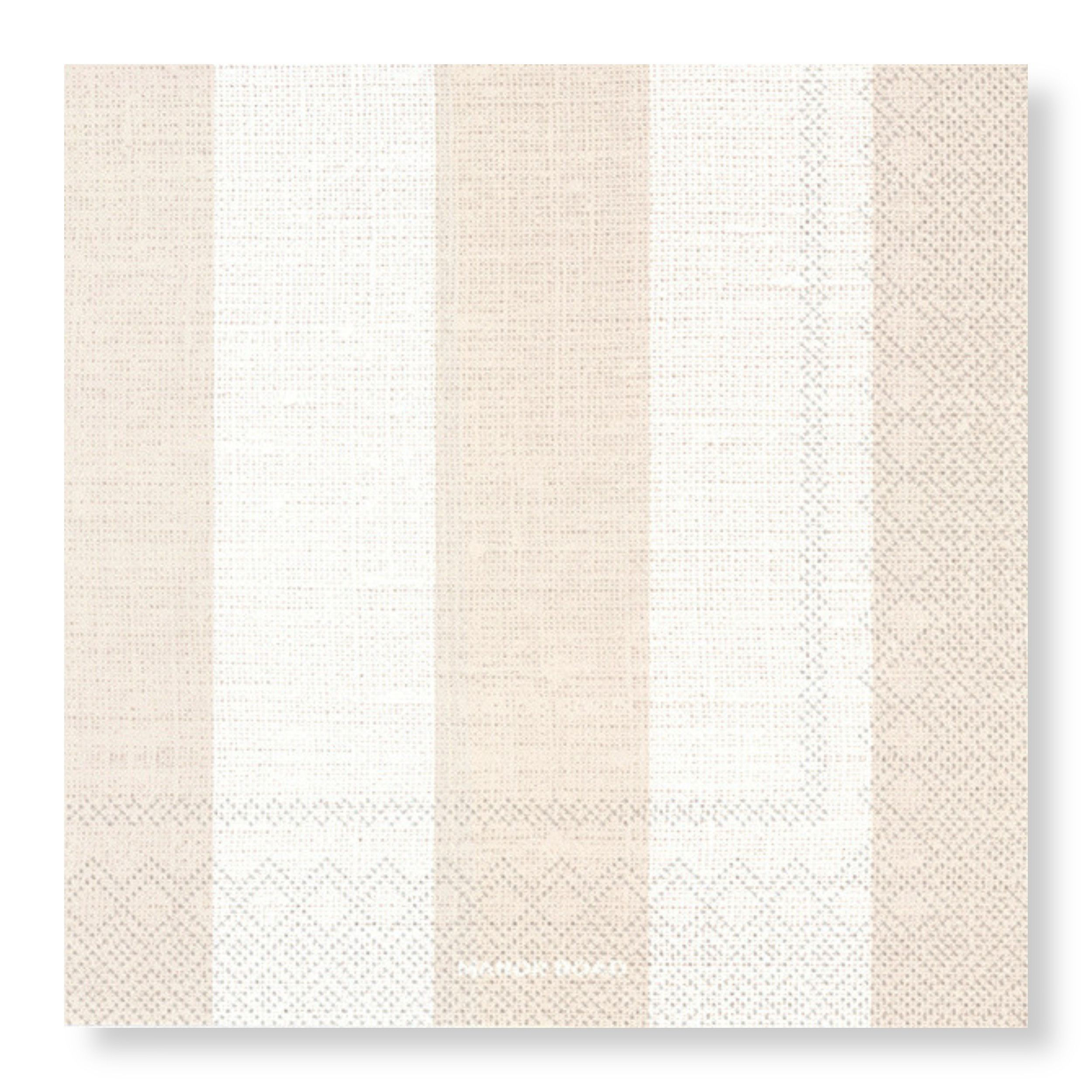 Natural Stripe Napkins - Luncheon