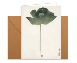 Thumbnail: Lotus Greeting Card with Envelope