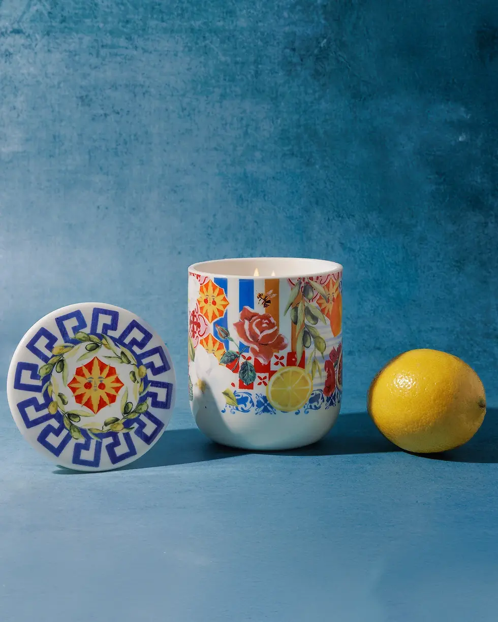 Thumbnail: Australian Candle Mediterranean Summerstralian Candle Pieces Of Poetry