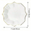 Thumbnail: Elegant Paper Snack Plates with gold trim