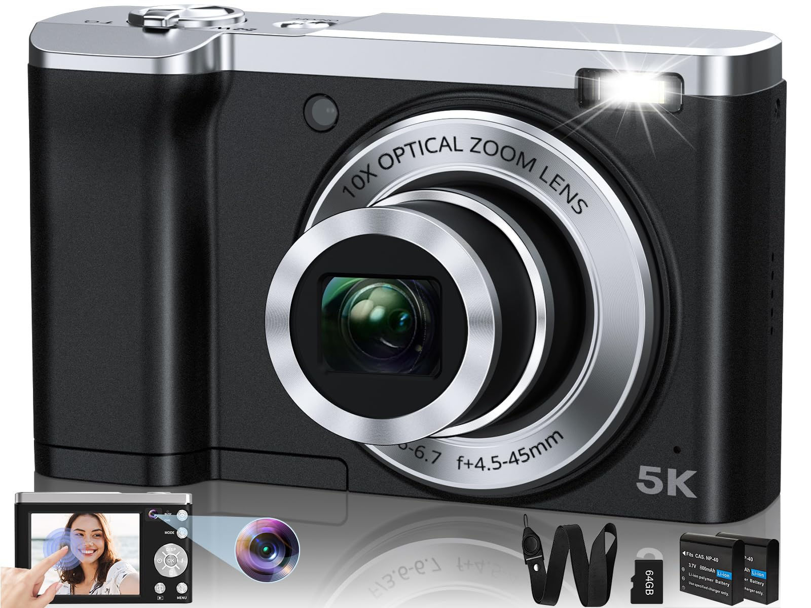 PixelPro 5K 56MP Dual-Cam Vlogger Kit