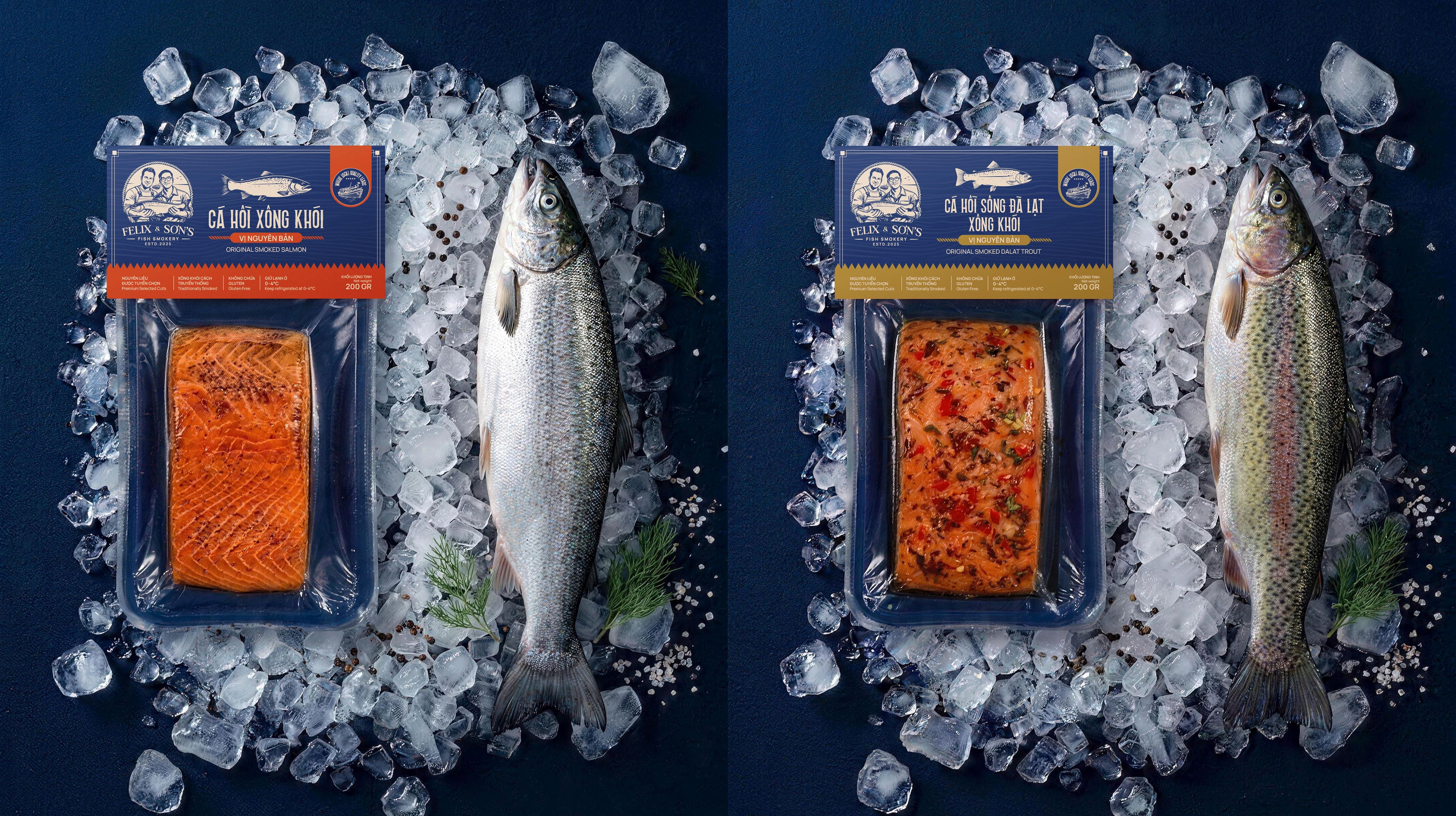 Felix & Son's Fish Smokery brand identity visual 4