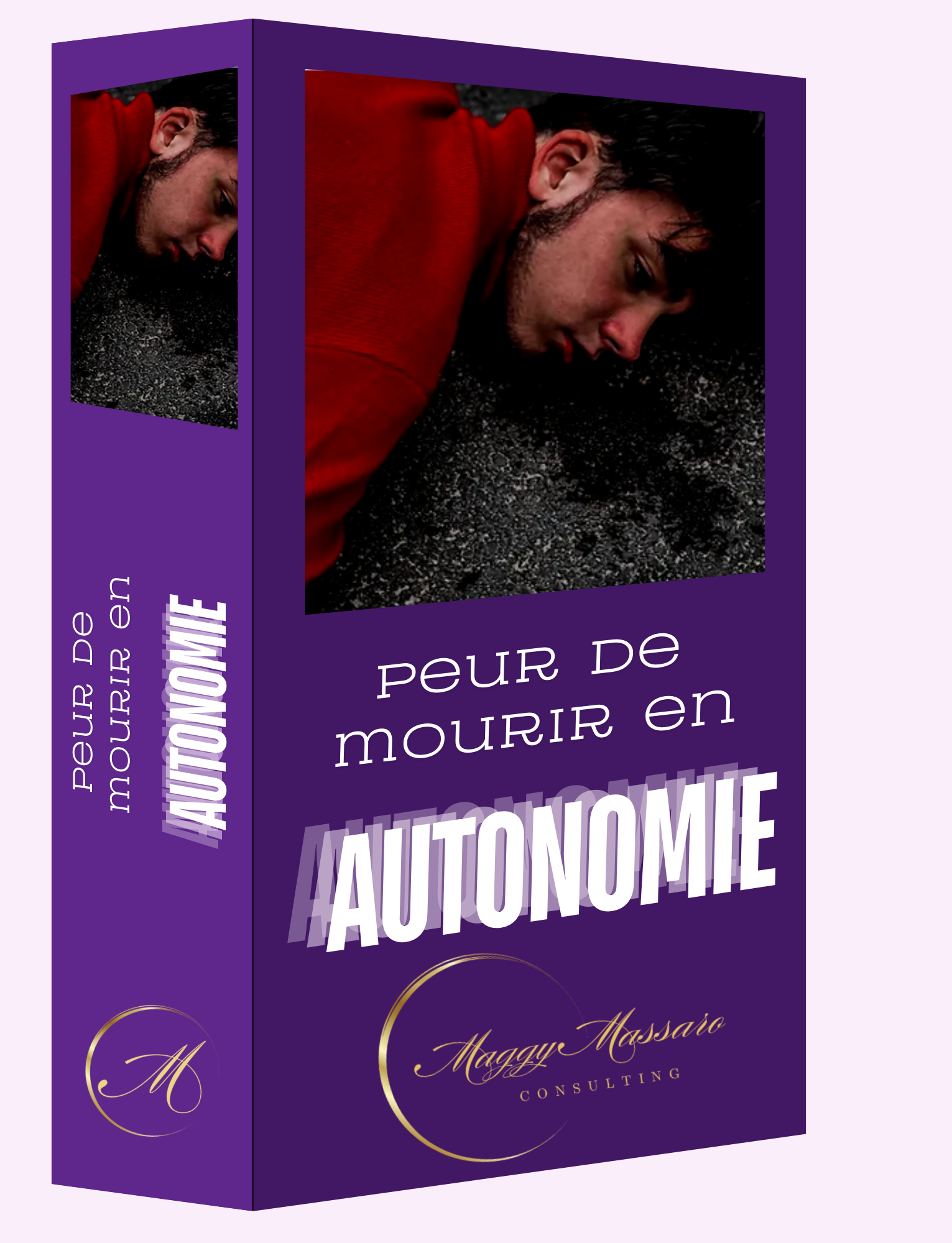 Pack homme face sur le sol yeux fermés