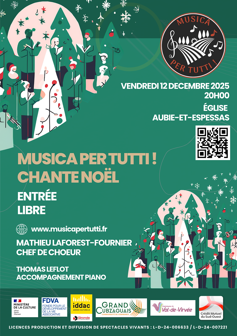 Musica per tutti ! Chante Noël