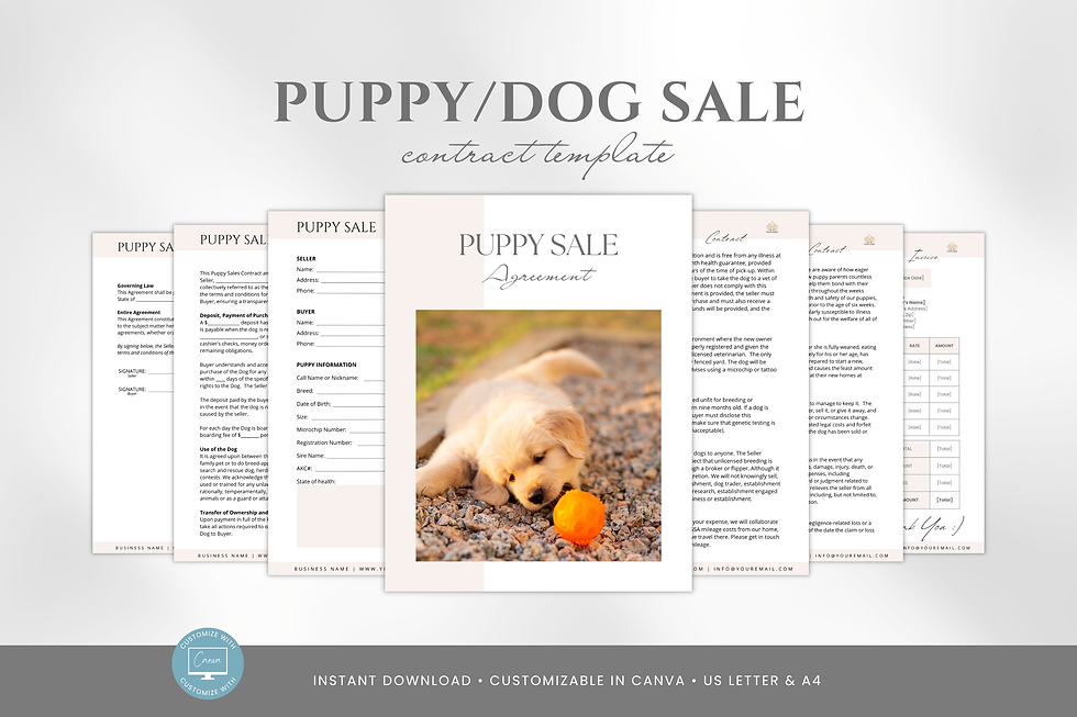 Puppy Sale Contract Template Puppy Adoption Agreement BizTemplateForYou Puppy Sale Contract Template Puppy Adoption Agreement BizTemplateForYou