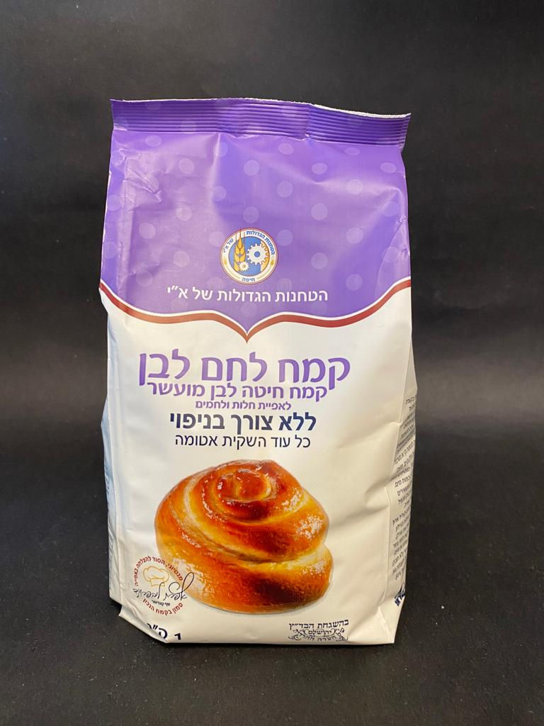 קמח לחם לבן מנופה
