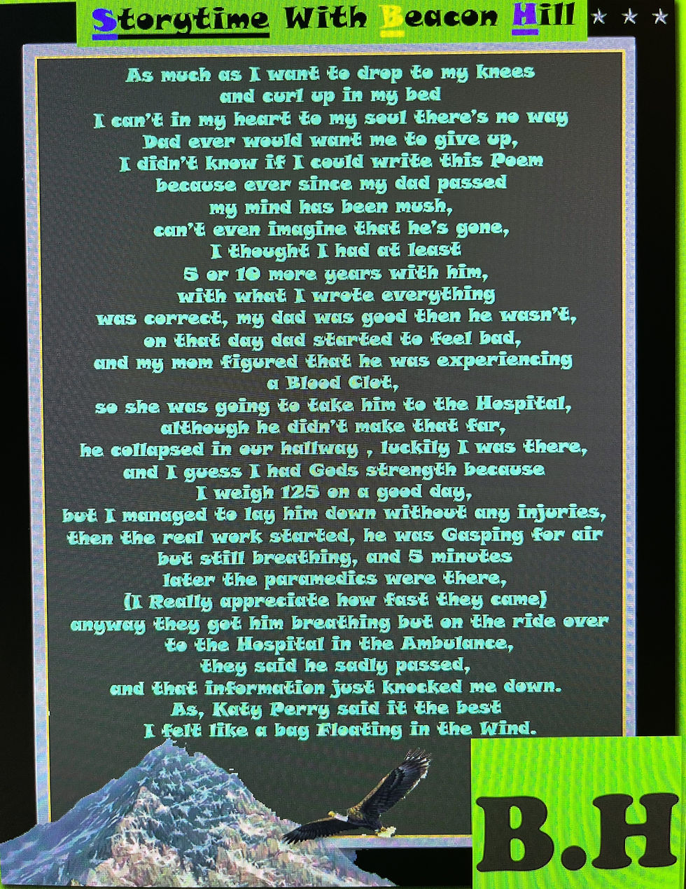 Dedication to my dad