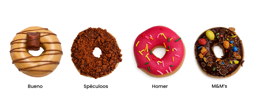 Différents donuts à déguster 