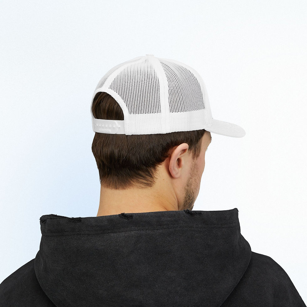 Thumbnail: Aviation Wings Snapback Trucker Cap — Retro Pilot Emblem Hat