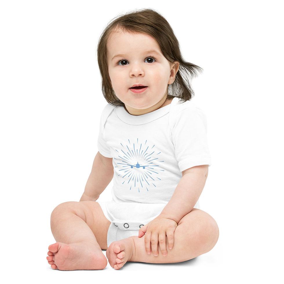 Thumbnail: Baby Airplane burst short sleeve one piece 