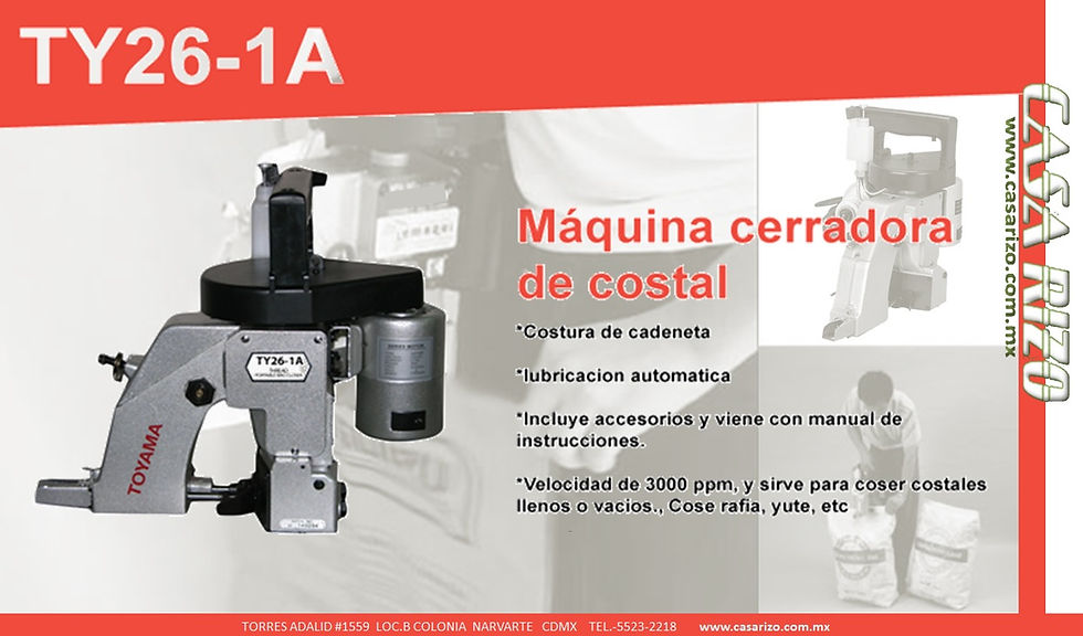 Miniatura: Cerradora de costal | Toyama | ty26-1a I Casa Rizo Maquinas De Coser